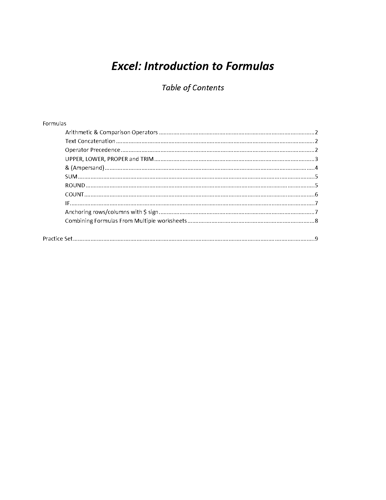 count text total values in excel