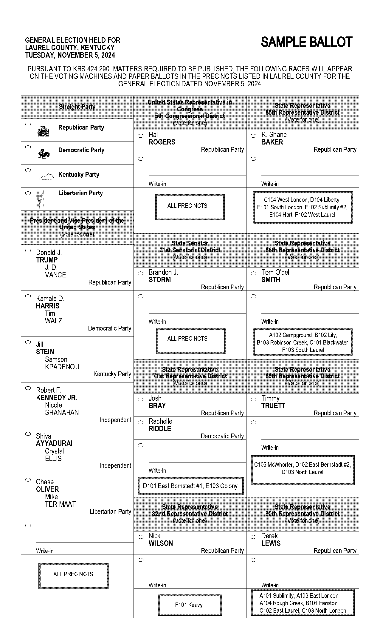 sample ballot tuesday election