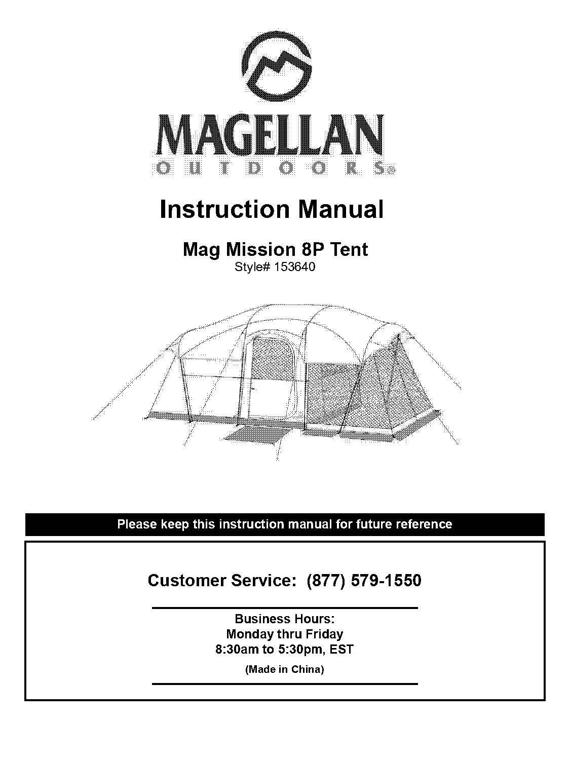 instructional manual on how to set up a tent