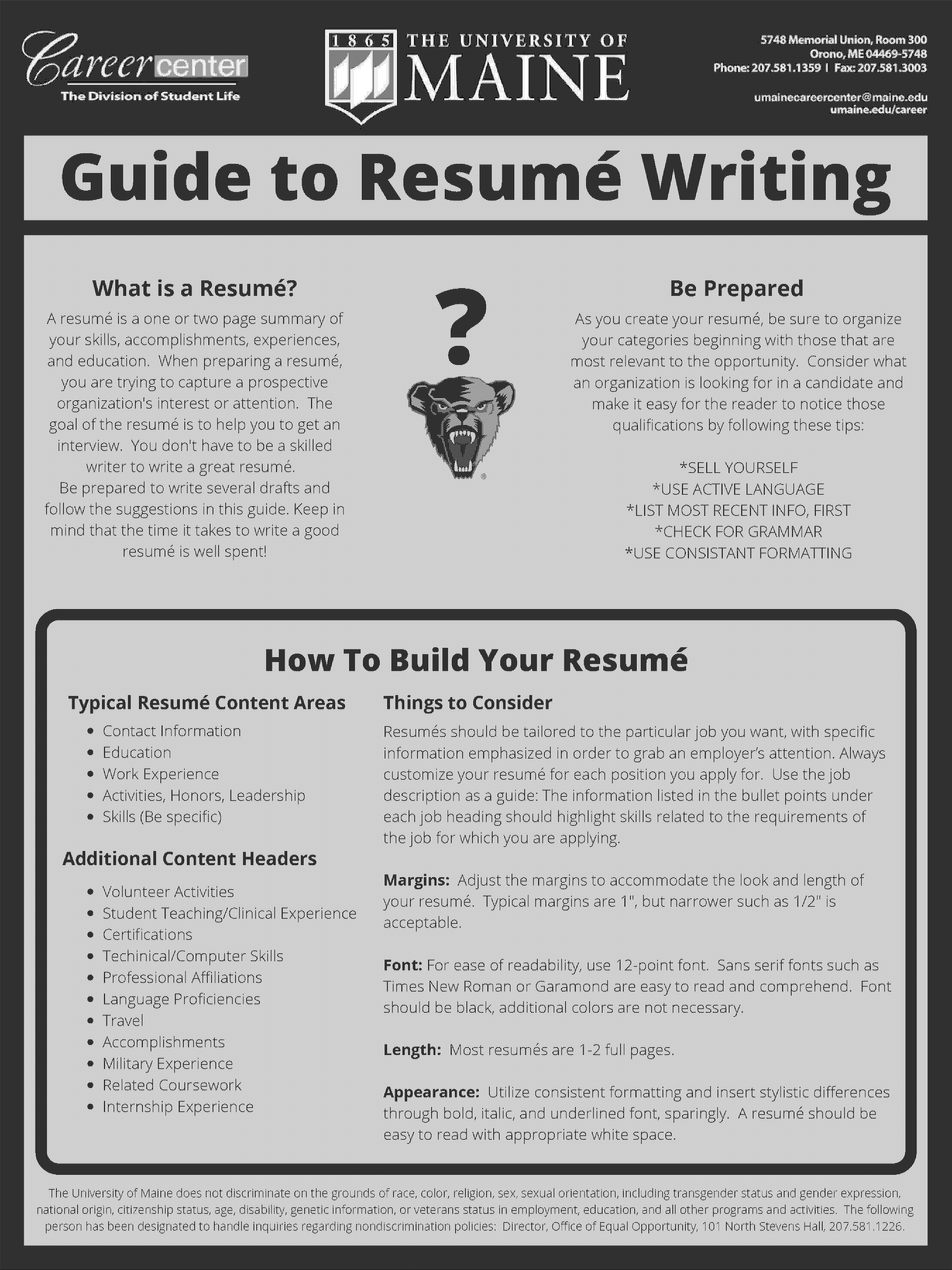 good resume fonts in google docs