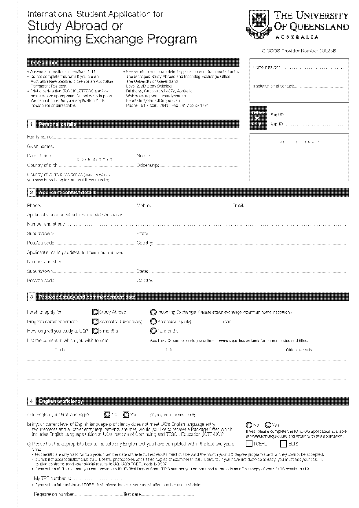 request academic transcript uq