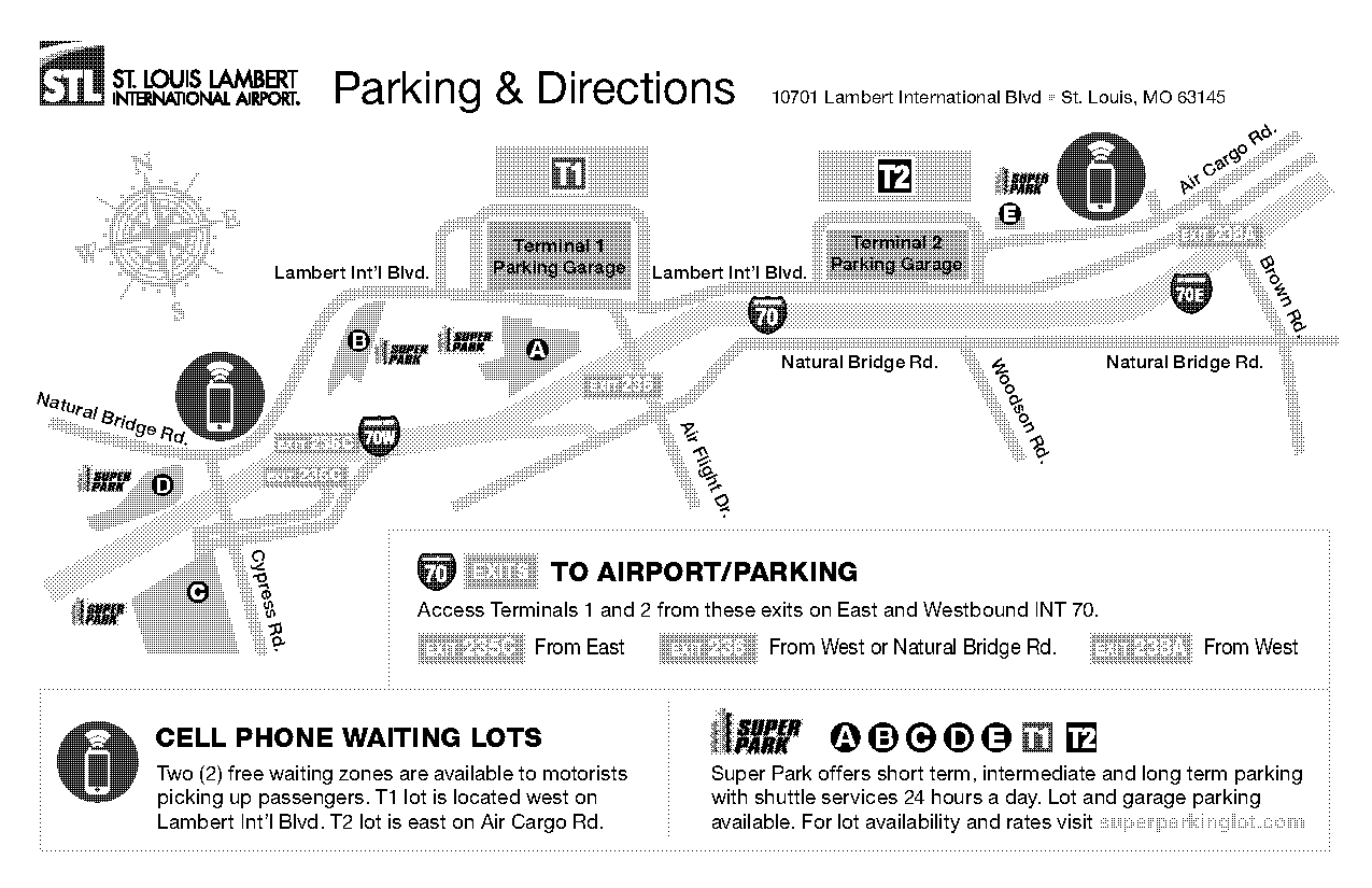 directions to the st louis airport