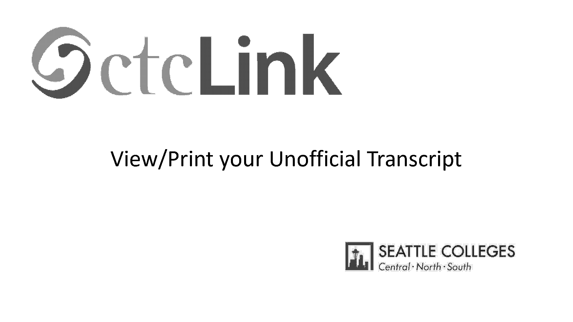 south seattle community college transcripts