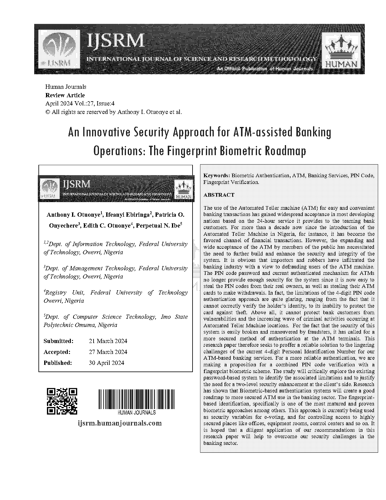 fingerprint based atm system project report pdf