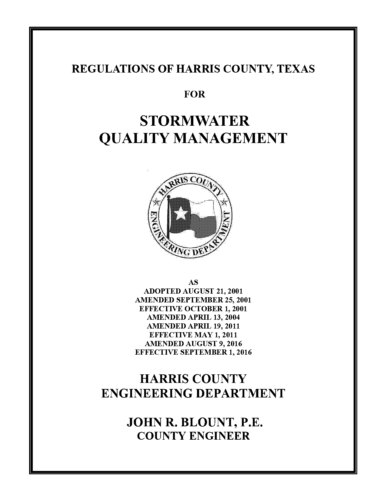 harris county variance request