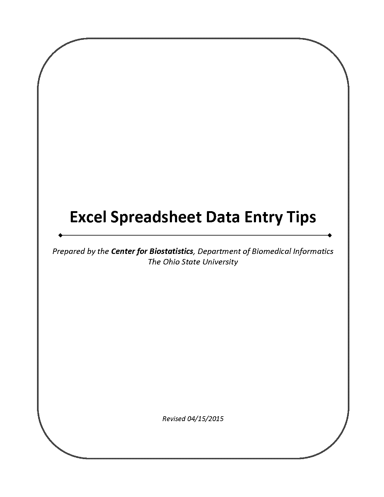 entering data in excel spreadsheet