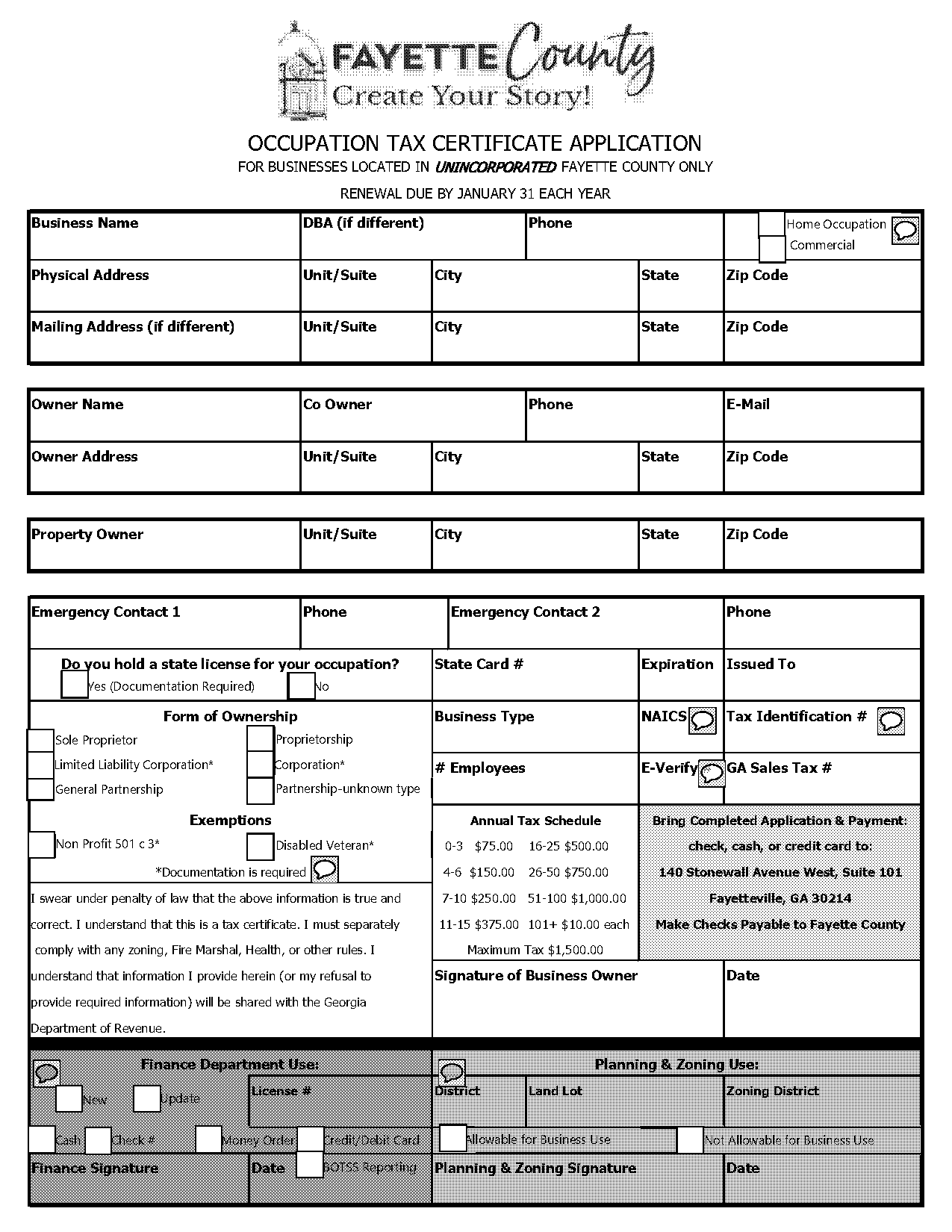 what to put for occupation on credit card application