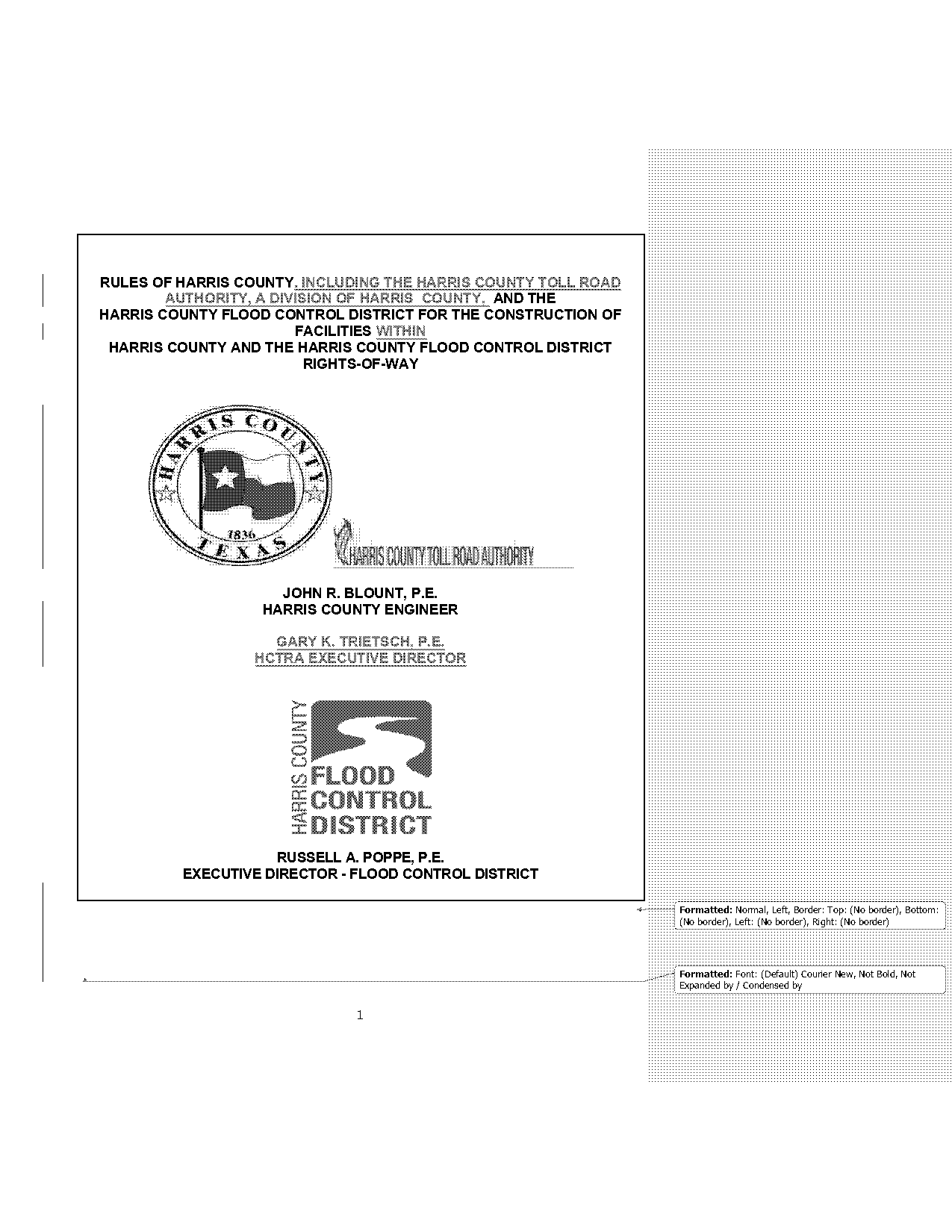 harris county variance request