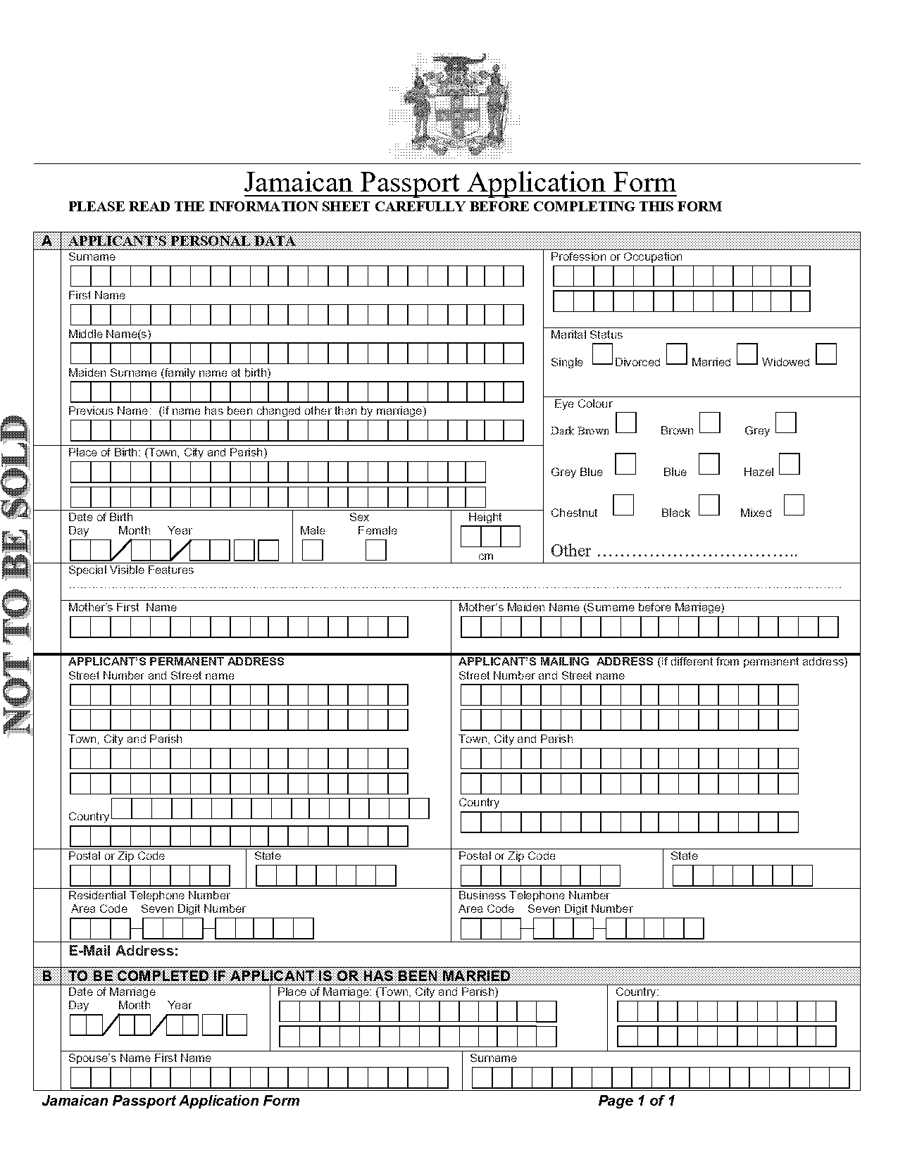 travel document number jamaican passport