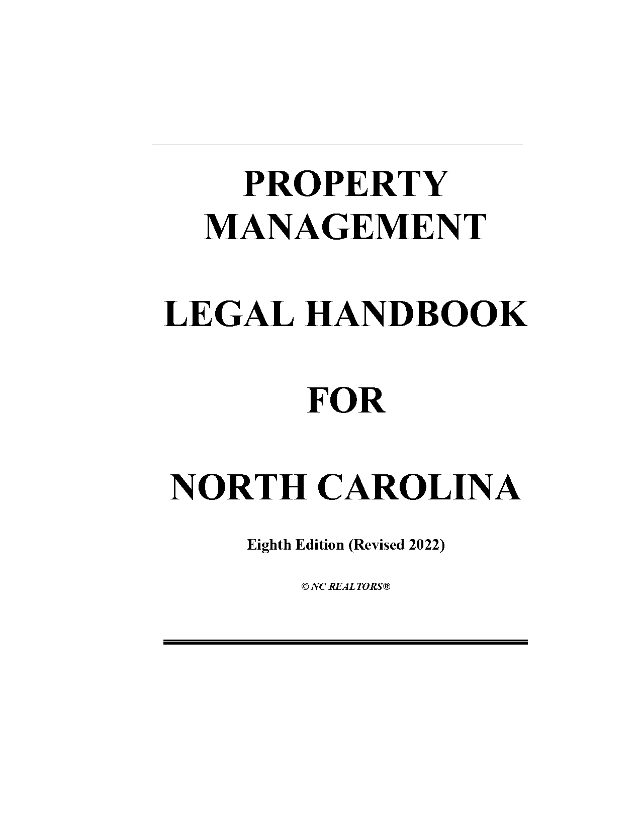 north carolina real estate commission property management