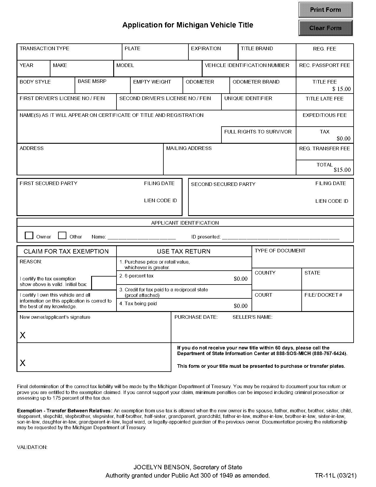 michigan dmv late for renewing car registration