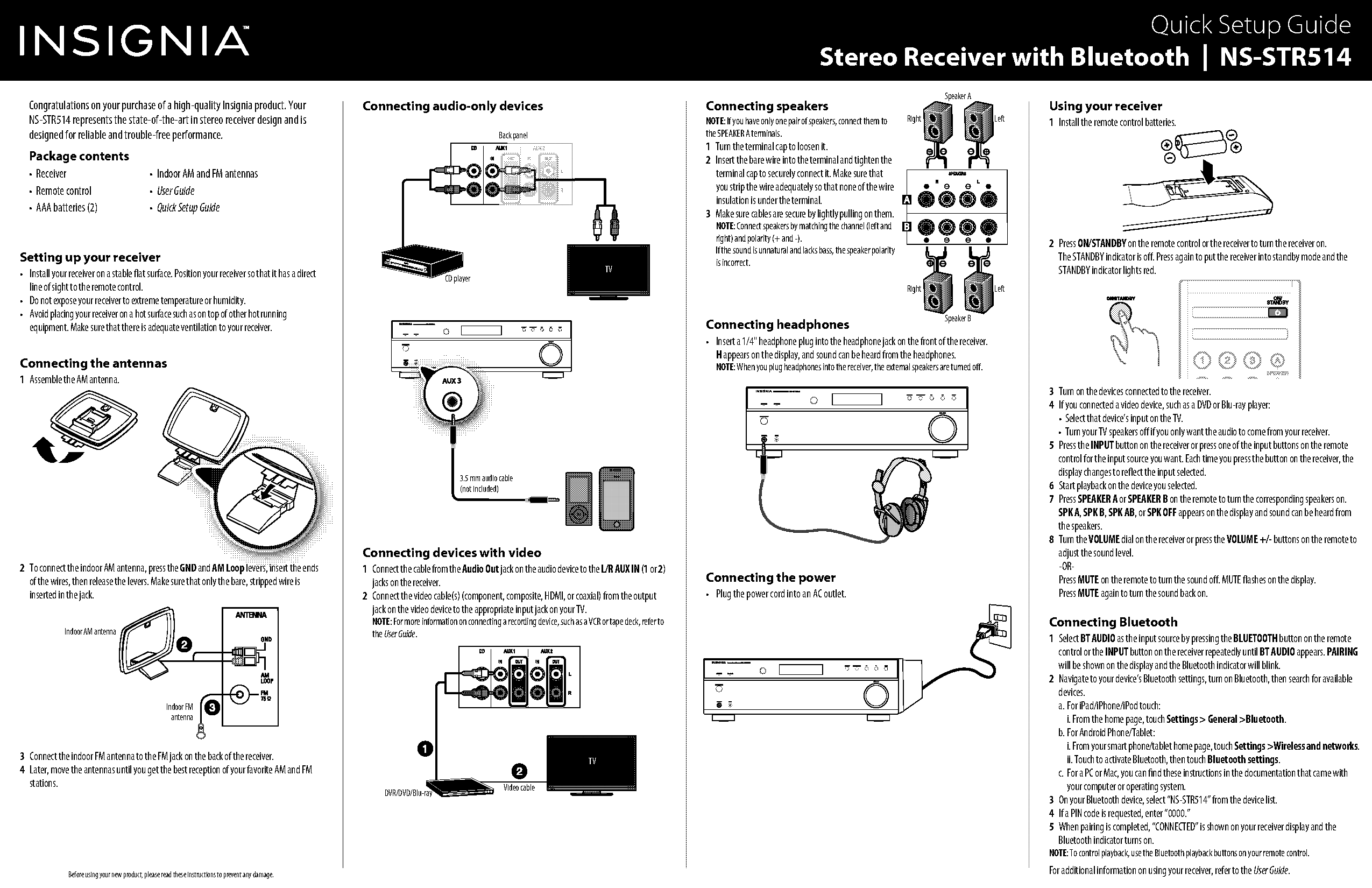 hook up tv to stereo receiver