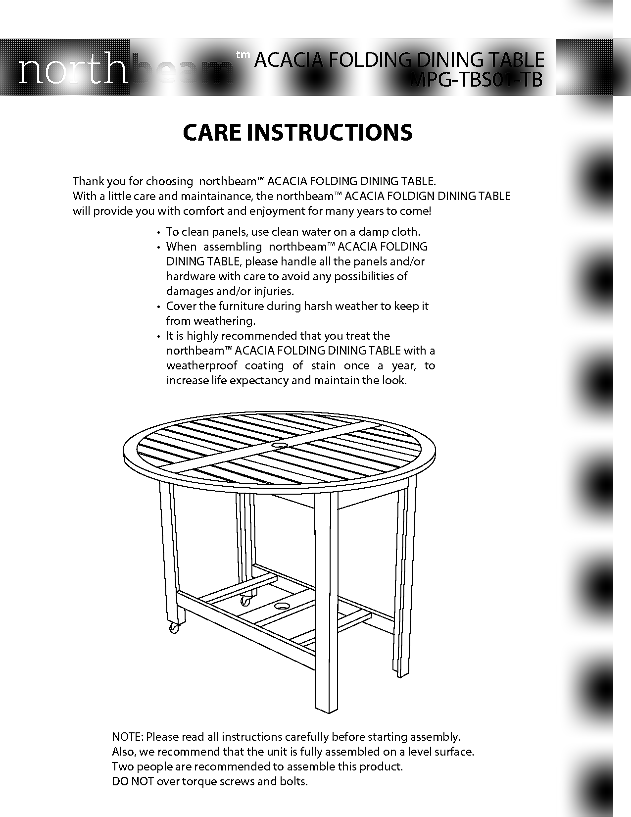 fold away dinning table