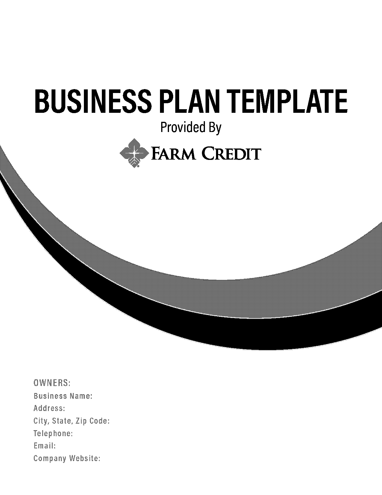 free bussines plan template