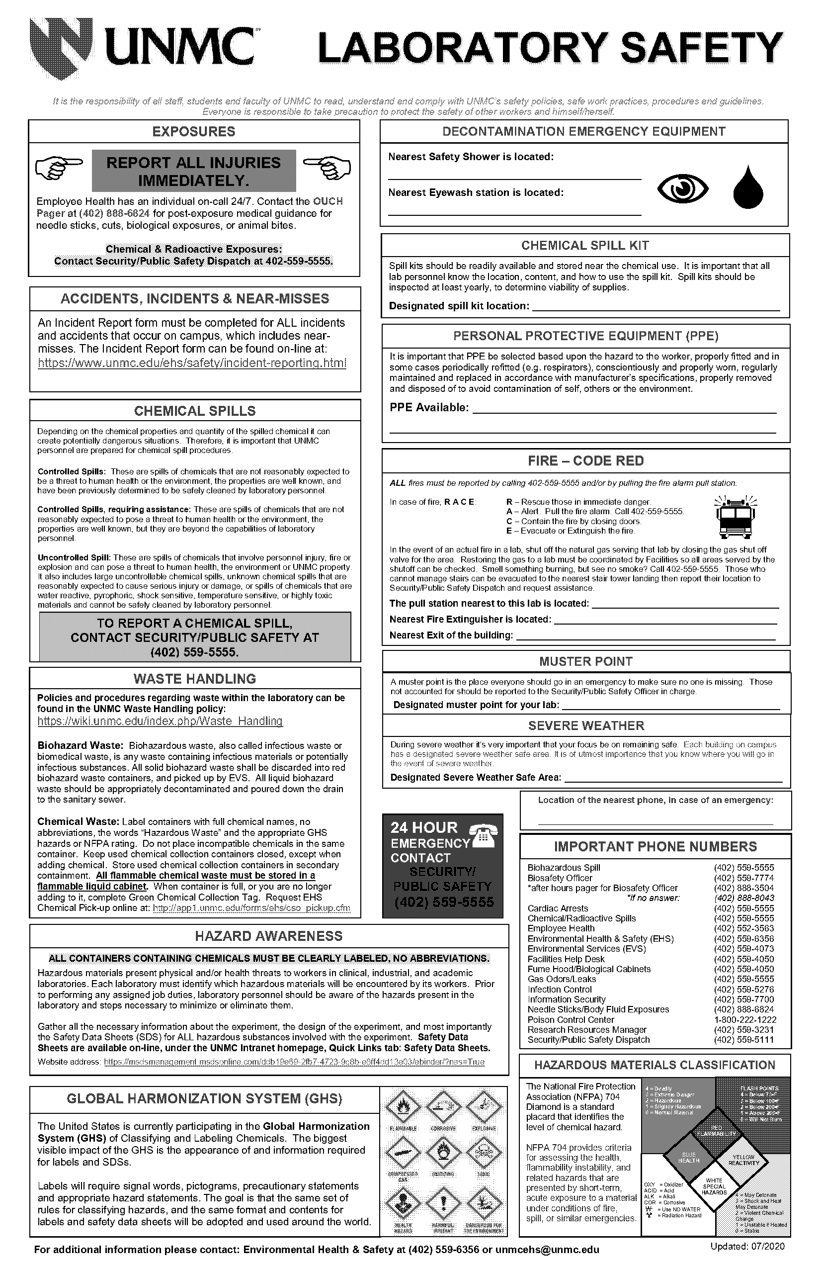 chemical incident report forms for security