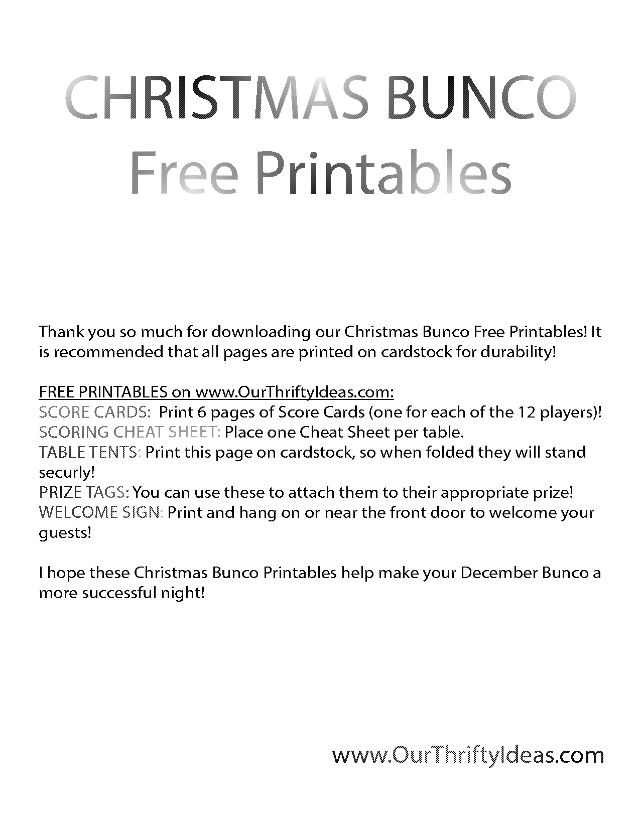 free printable christmas template