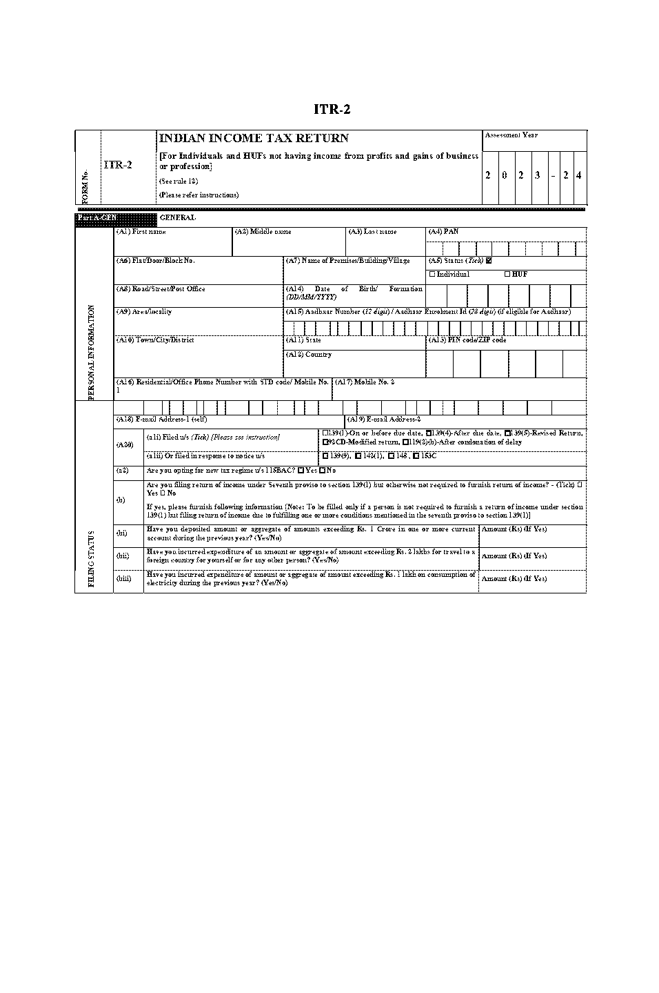 sample calculation of income tax in india