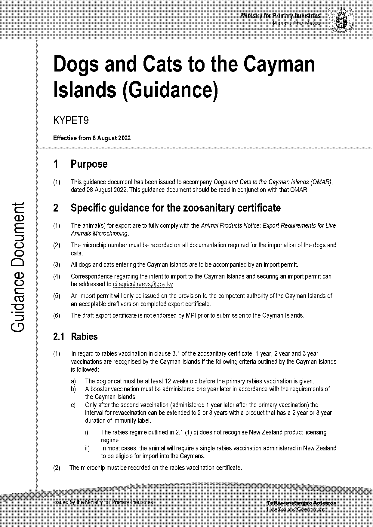 cayman island vaccine requirements