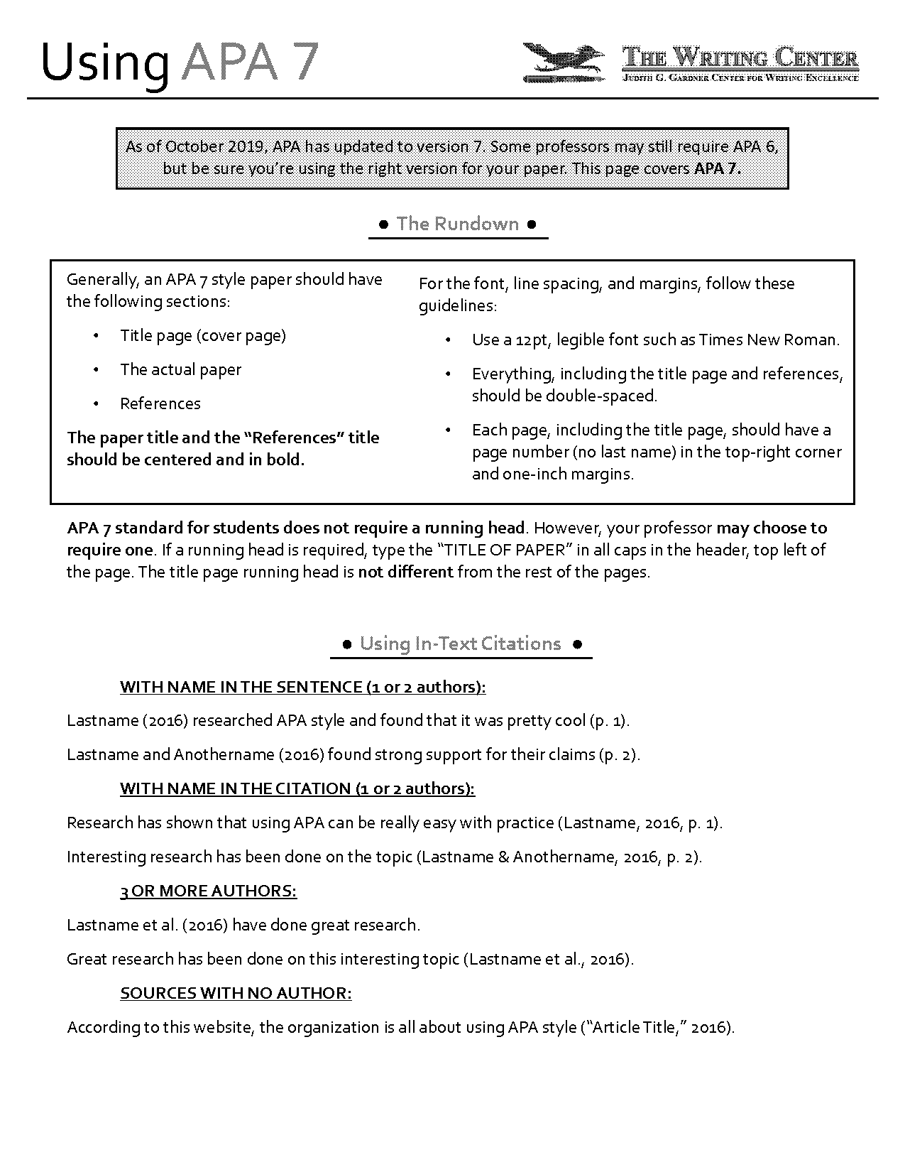 apa style journal article title references