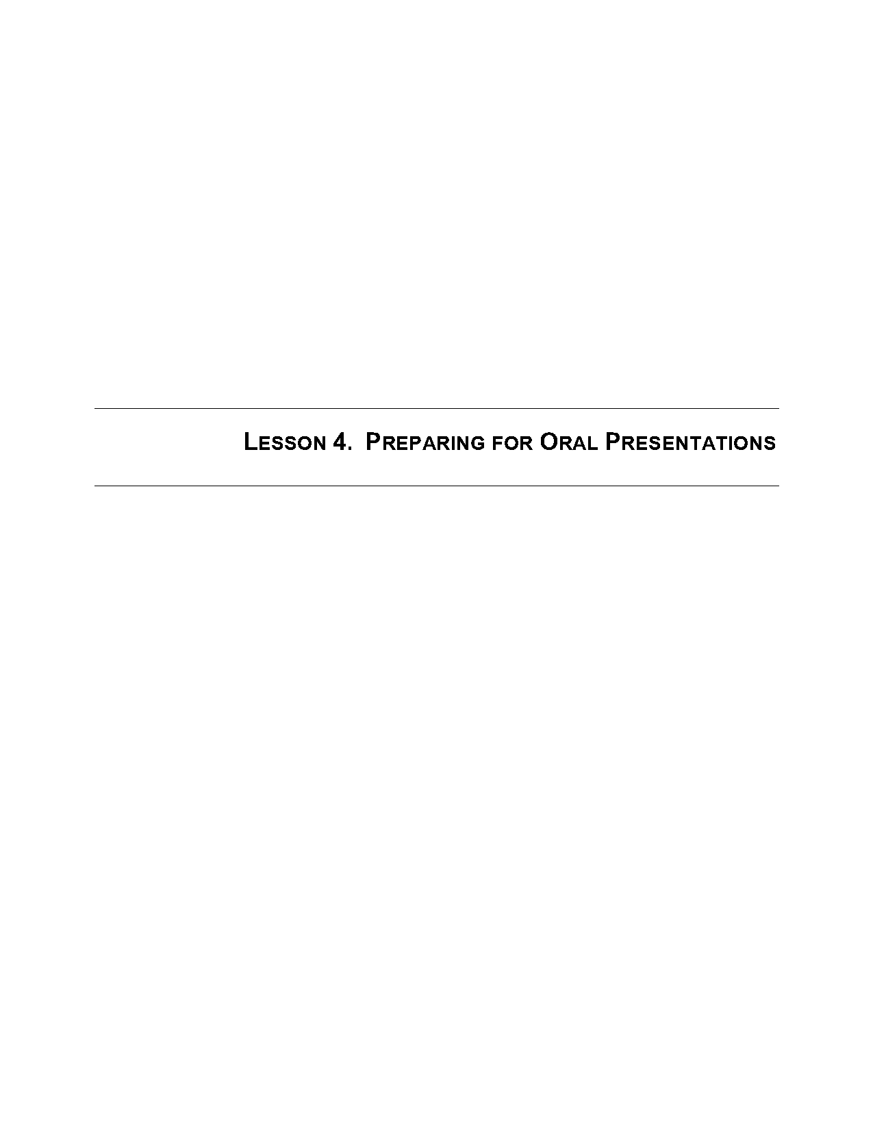 one minute oral presentation topics