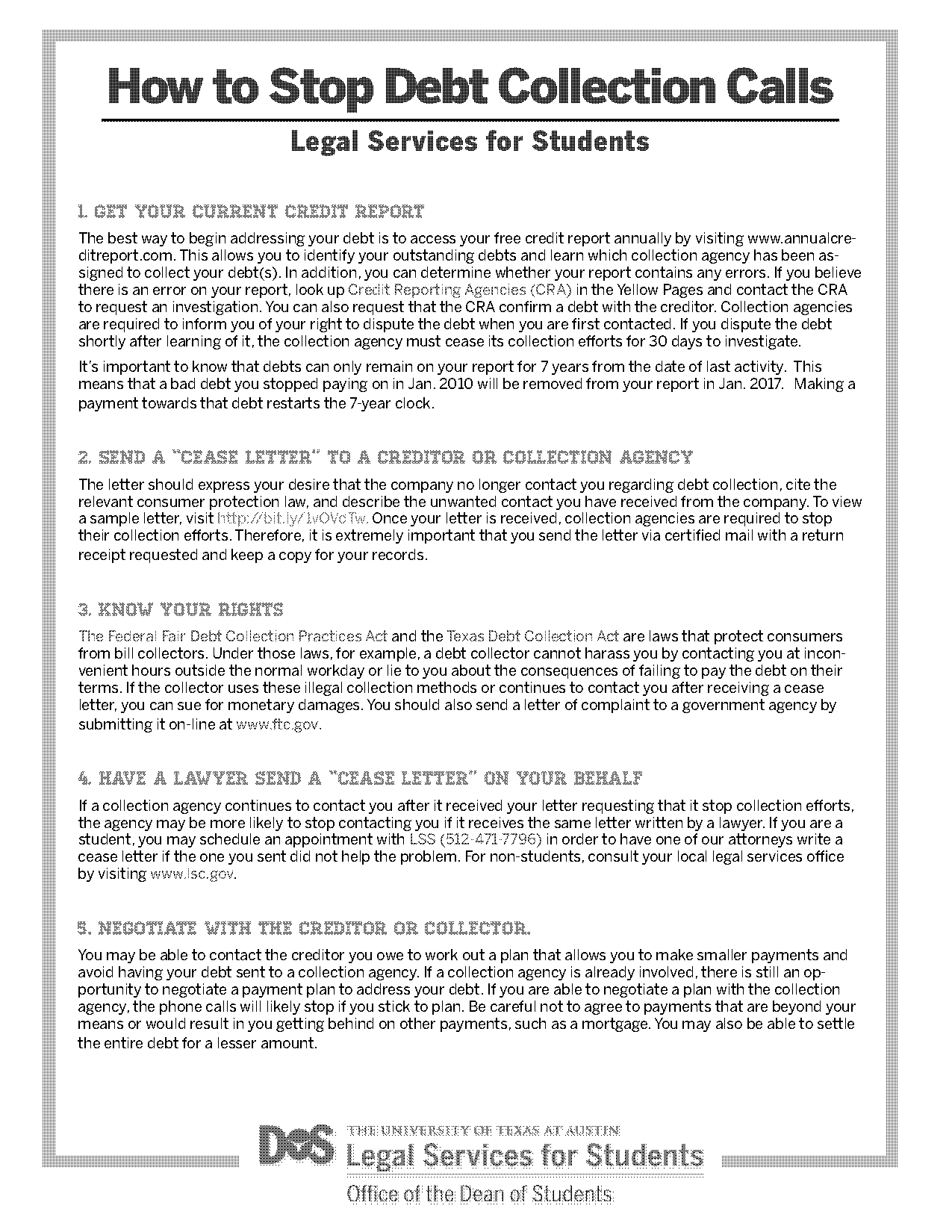 stop collection efforts by letter fair debt collection practices act