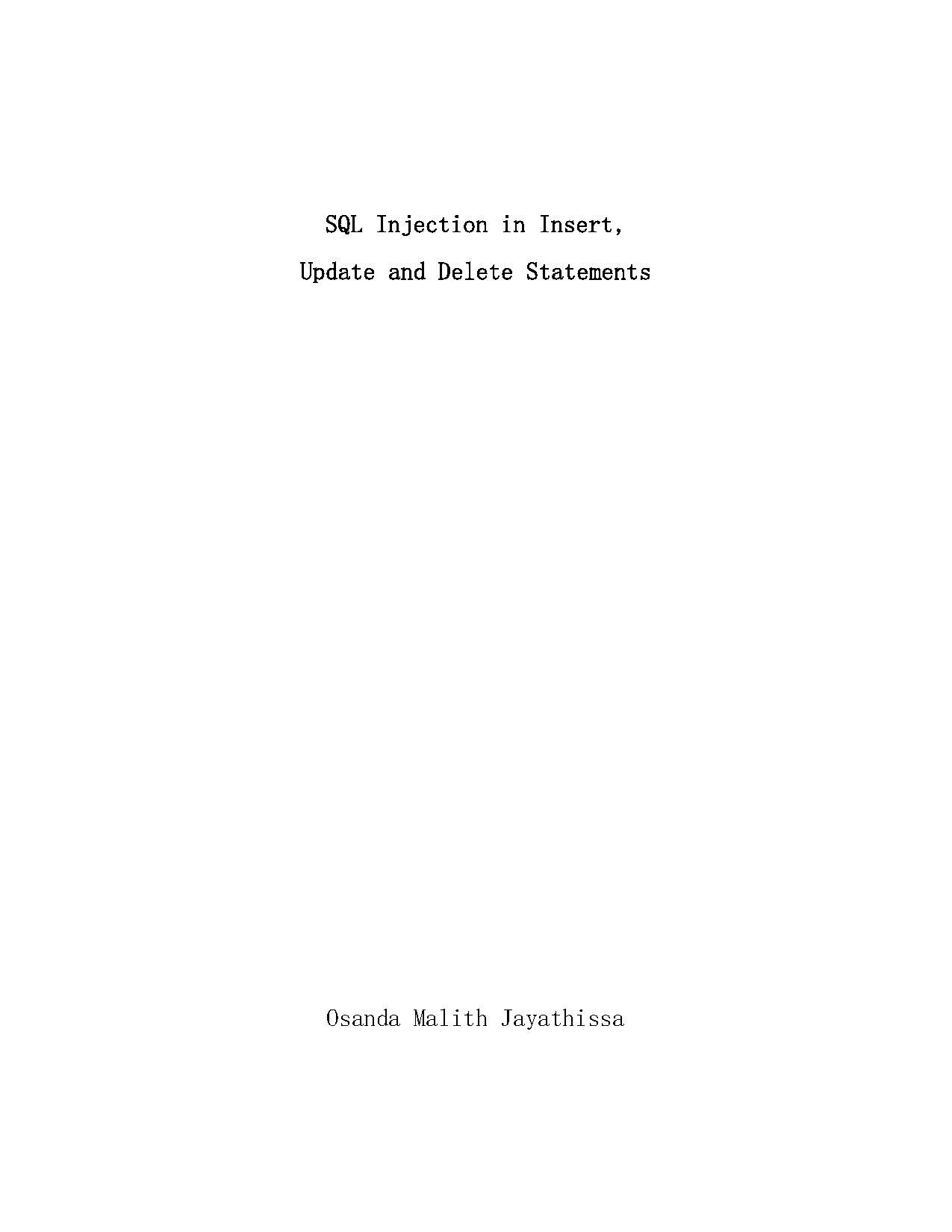 using a select in a insert statement