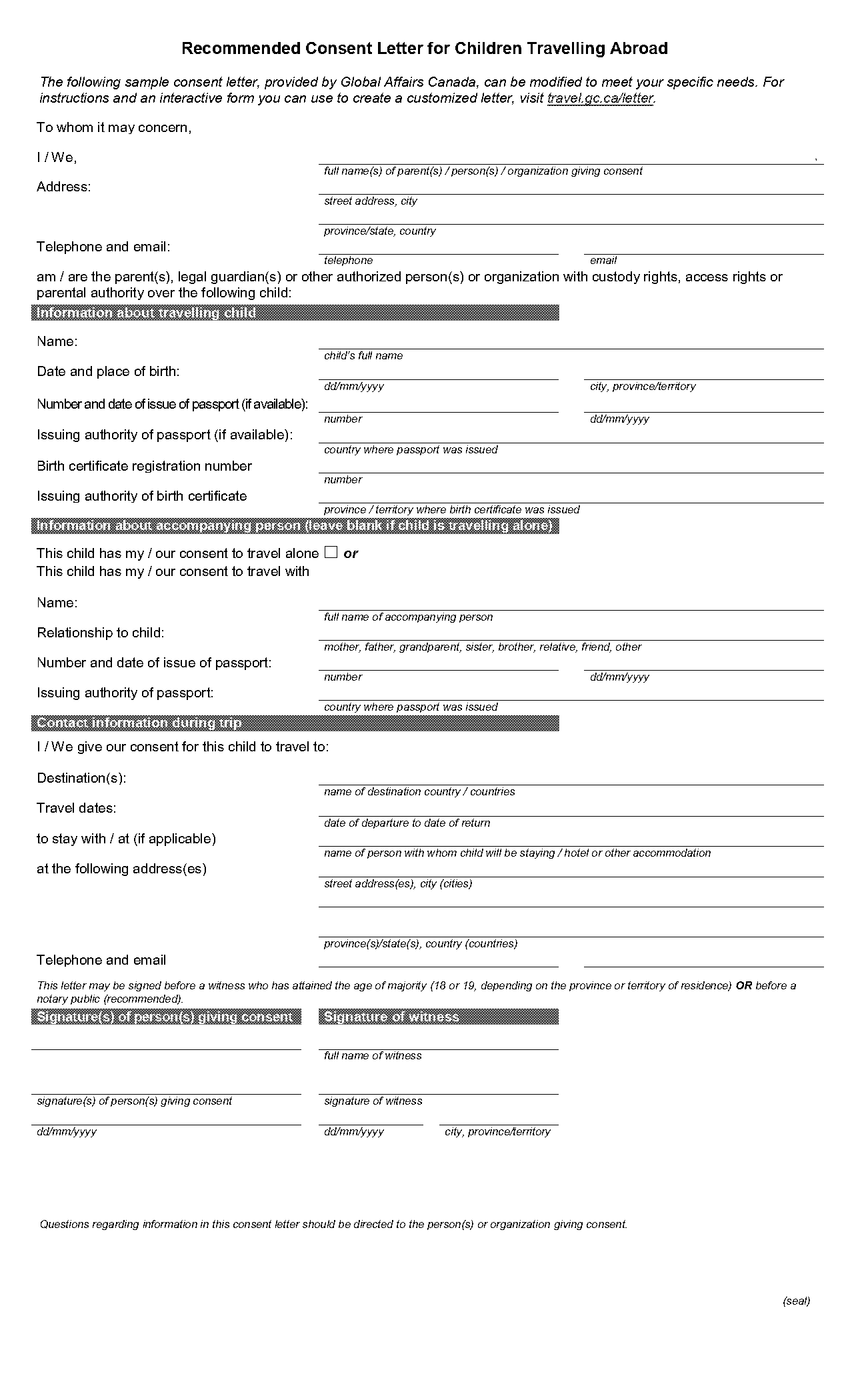 letter of consent for child passport uk