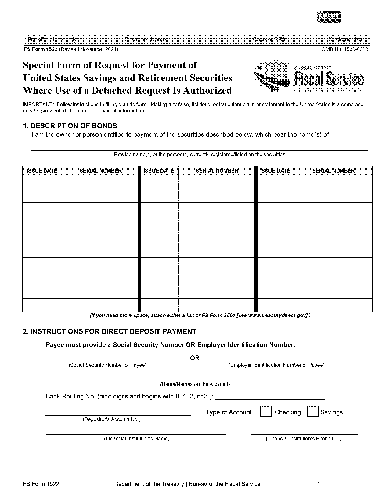 irs cash deposit form