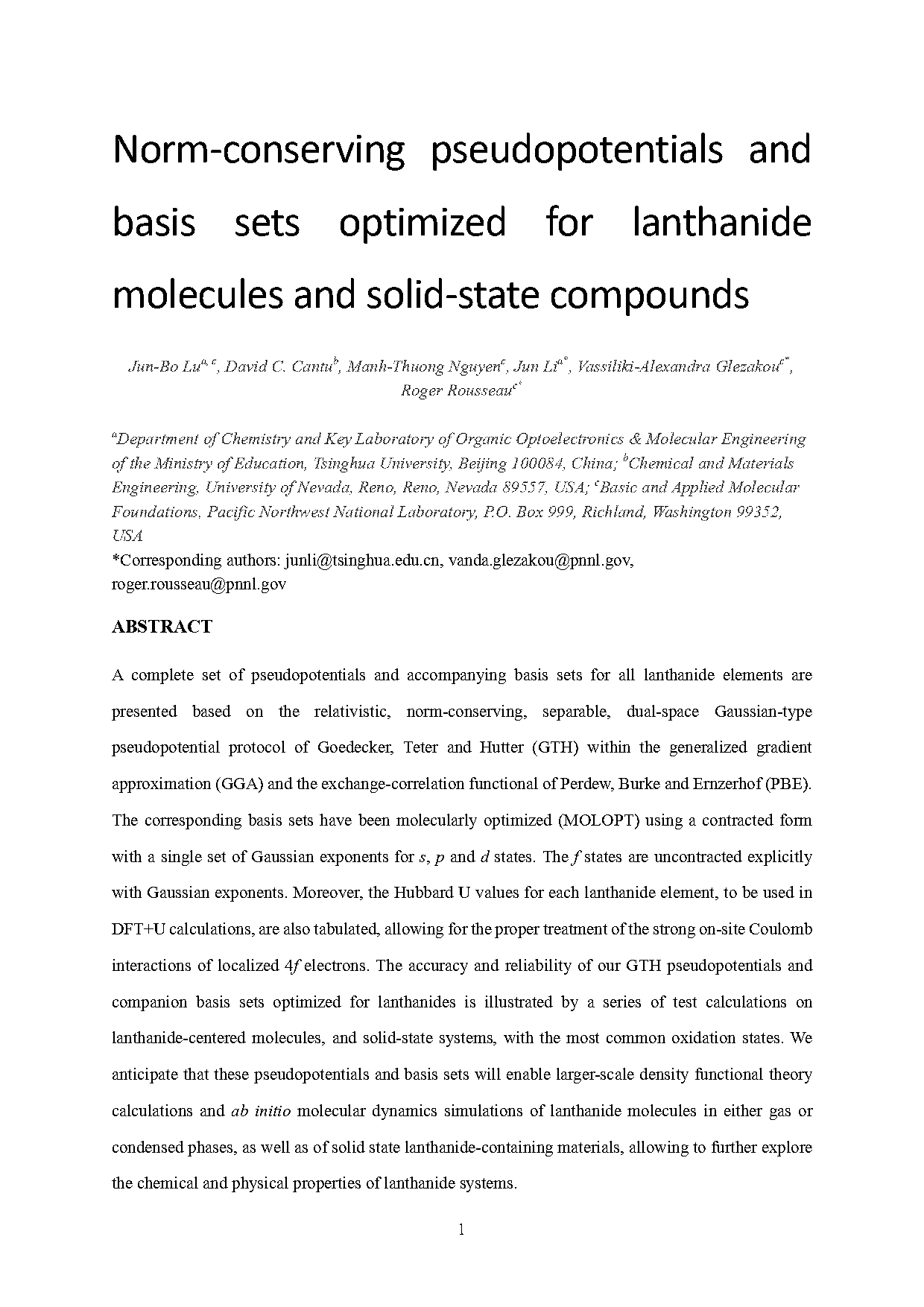 lanthanides chemical and physical properties