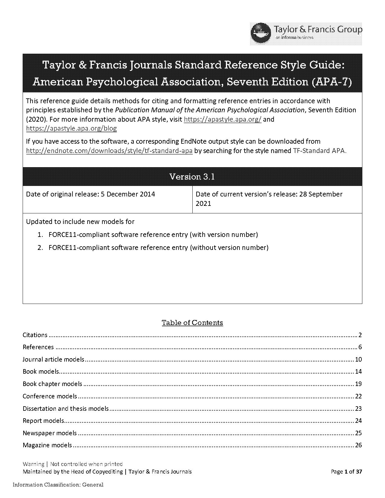 apa style journal article title references