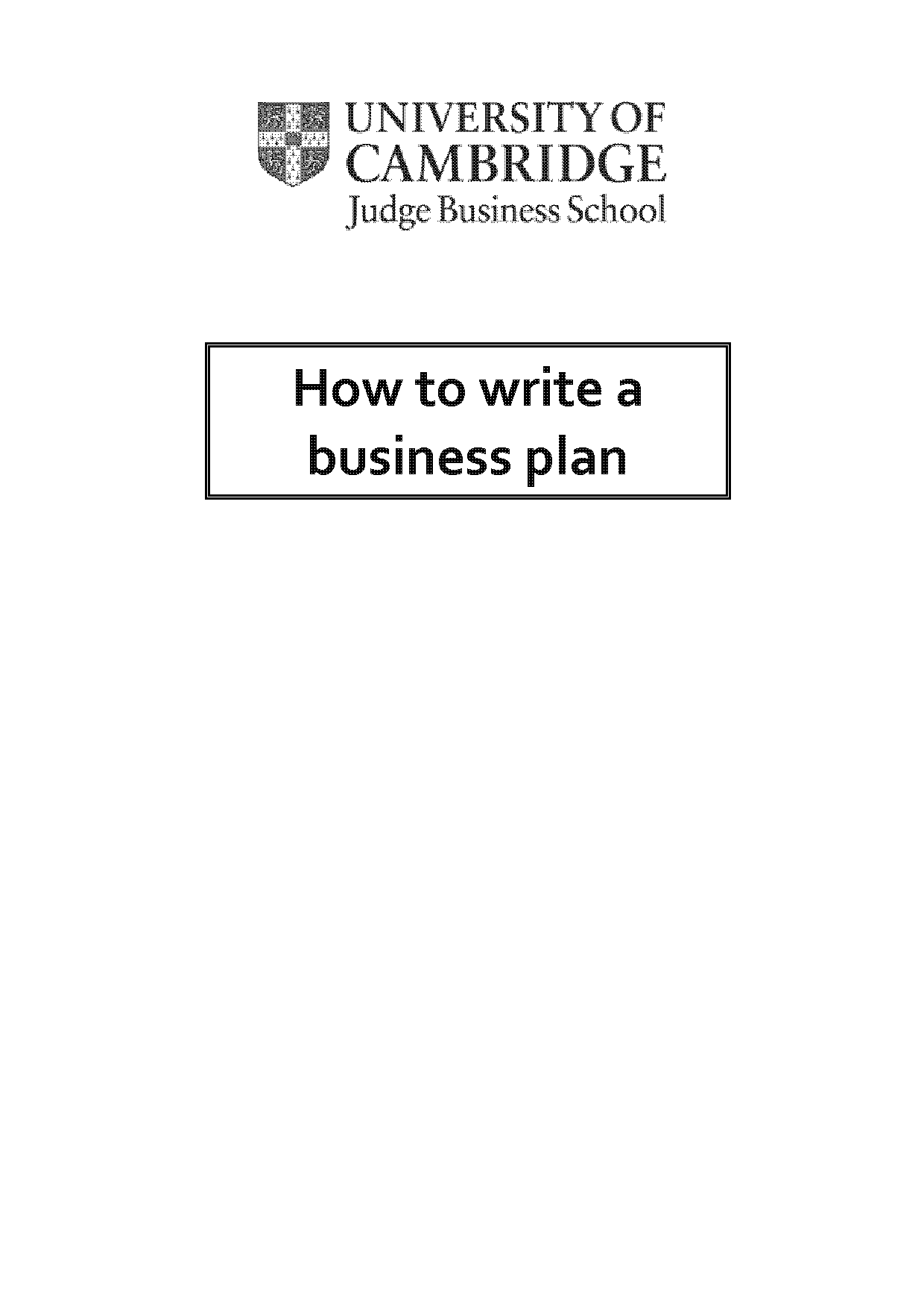 easy business plan template uk