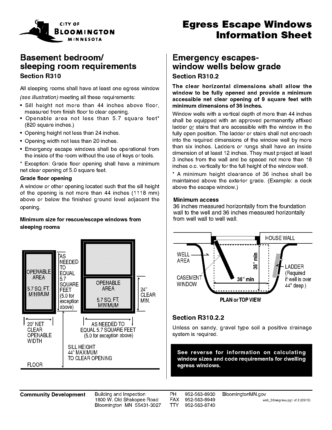 egress window requirement at grade