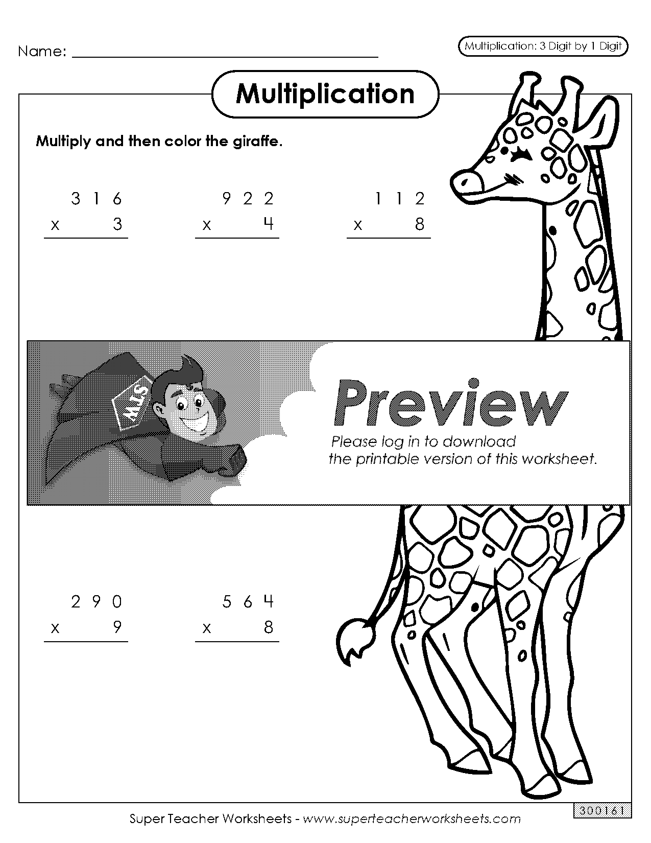 multiplication worksheets with coloring