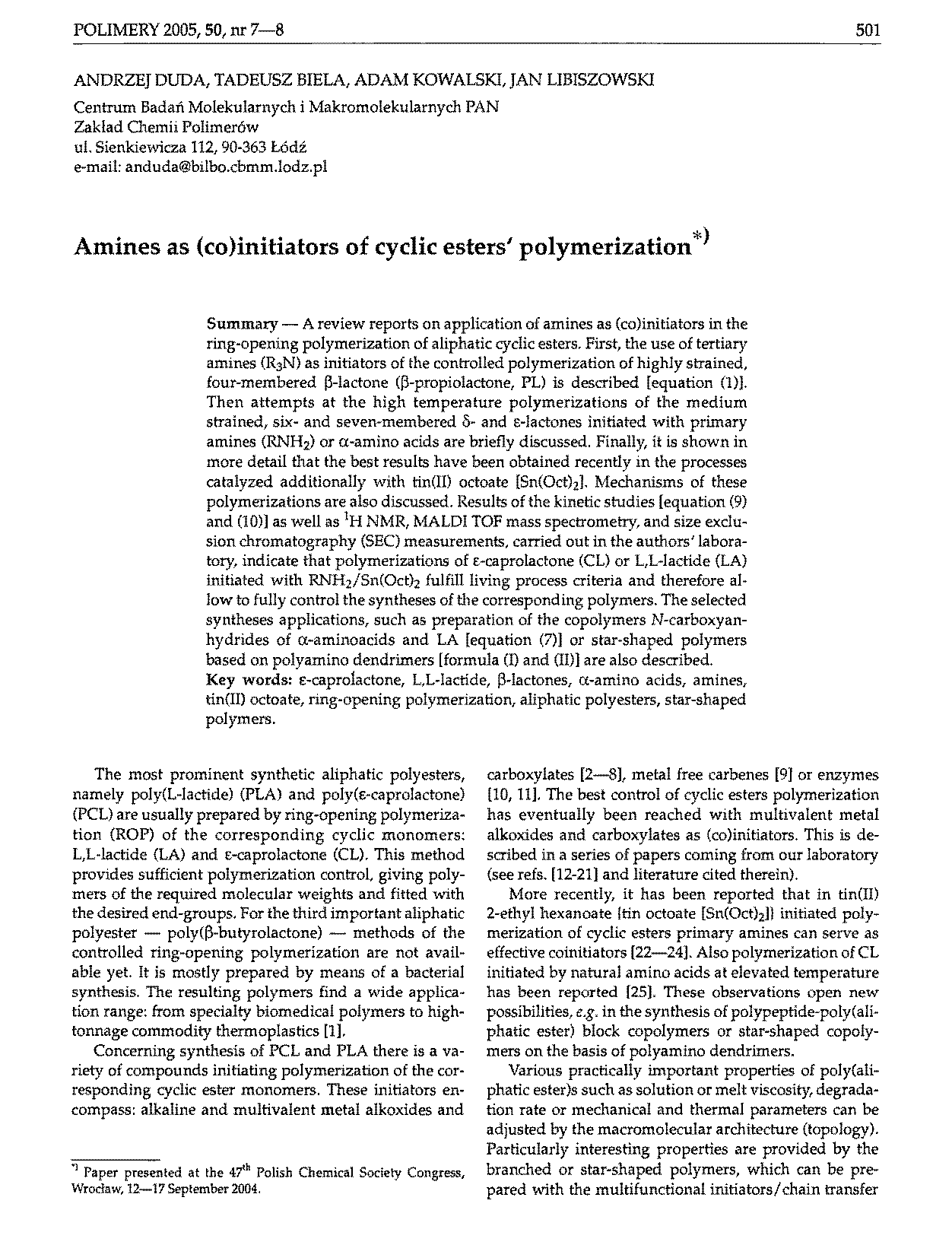 biopolymers polyesters ii properties and chemical synthesis