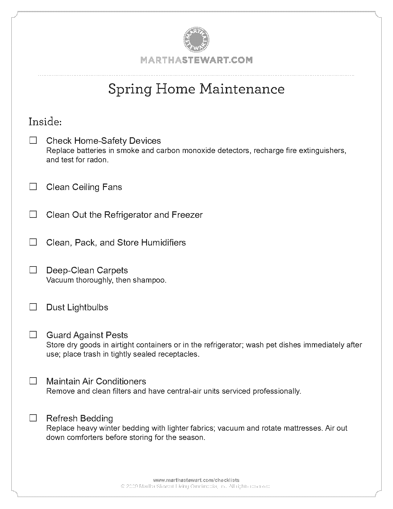 garden spring cleaning checklist