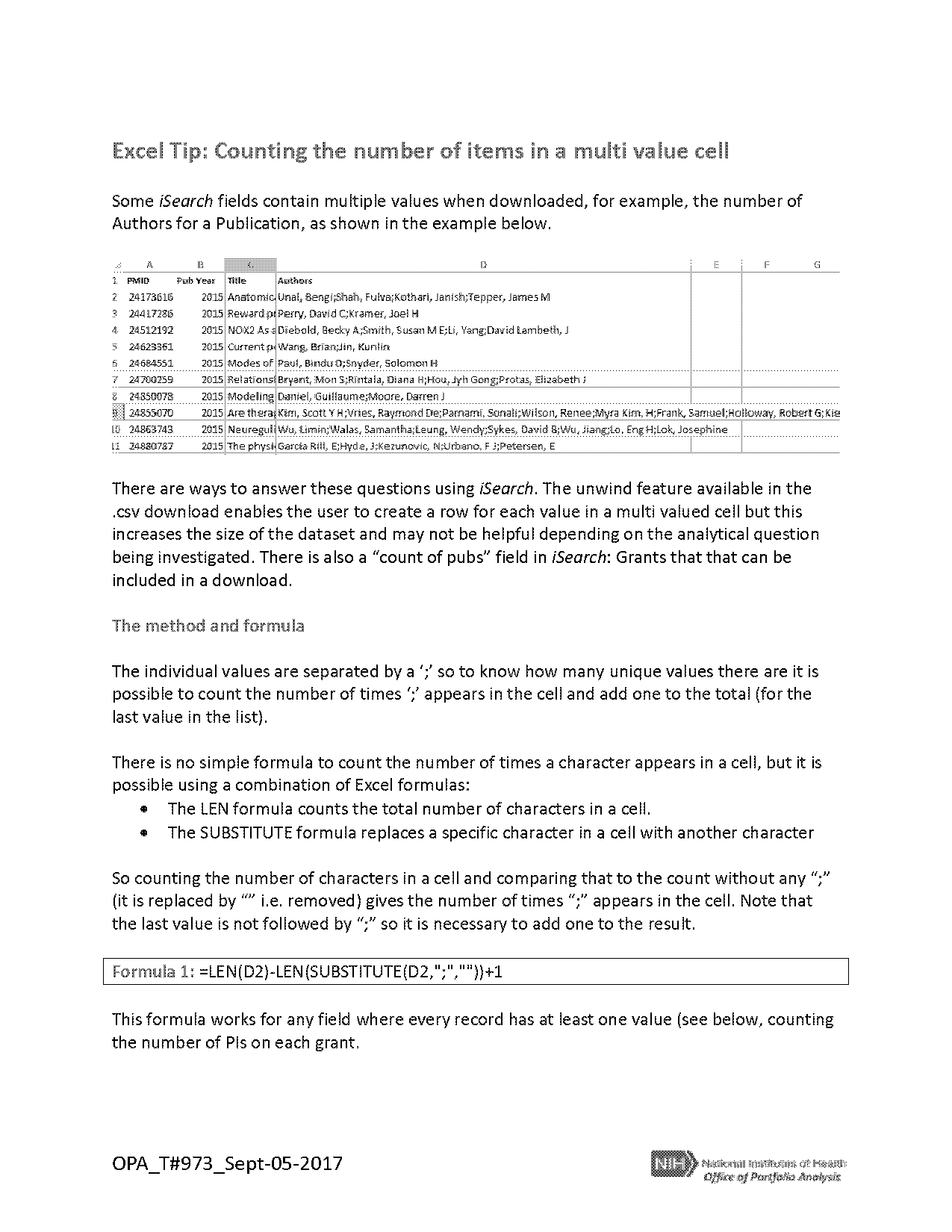 count text total values in excel