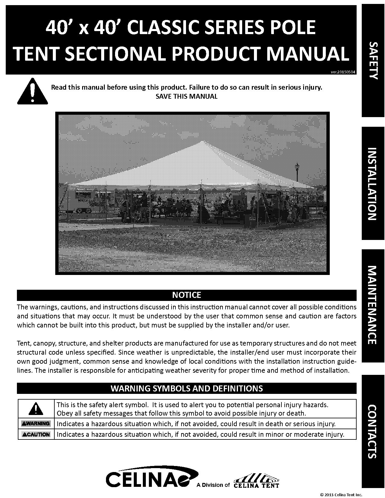 instructional manual on how to set up a tent