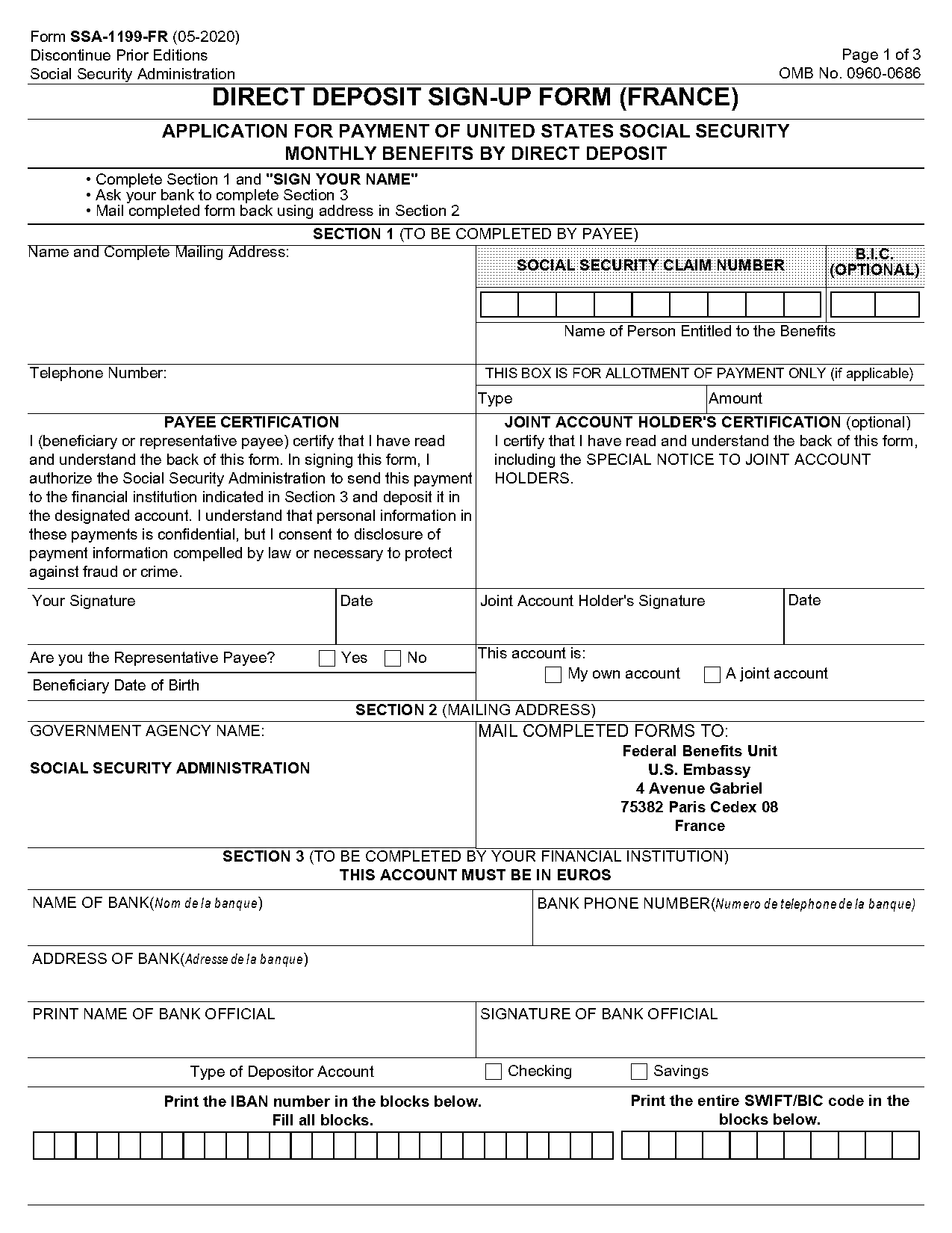 france application form pdf