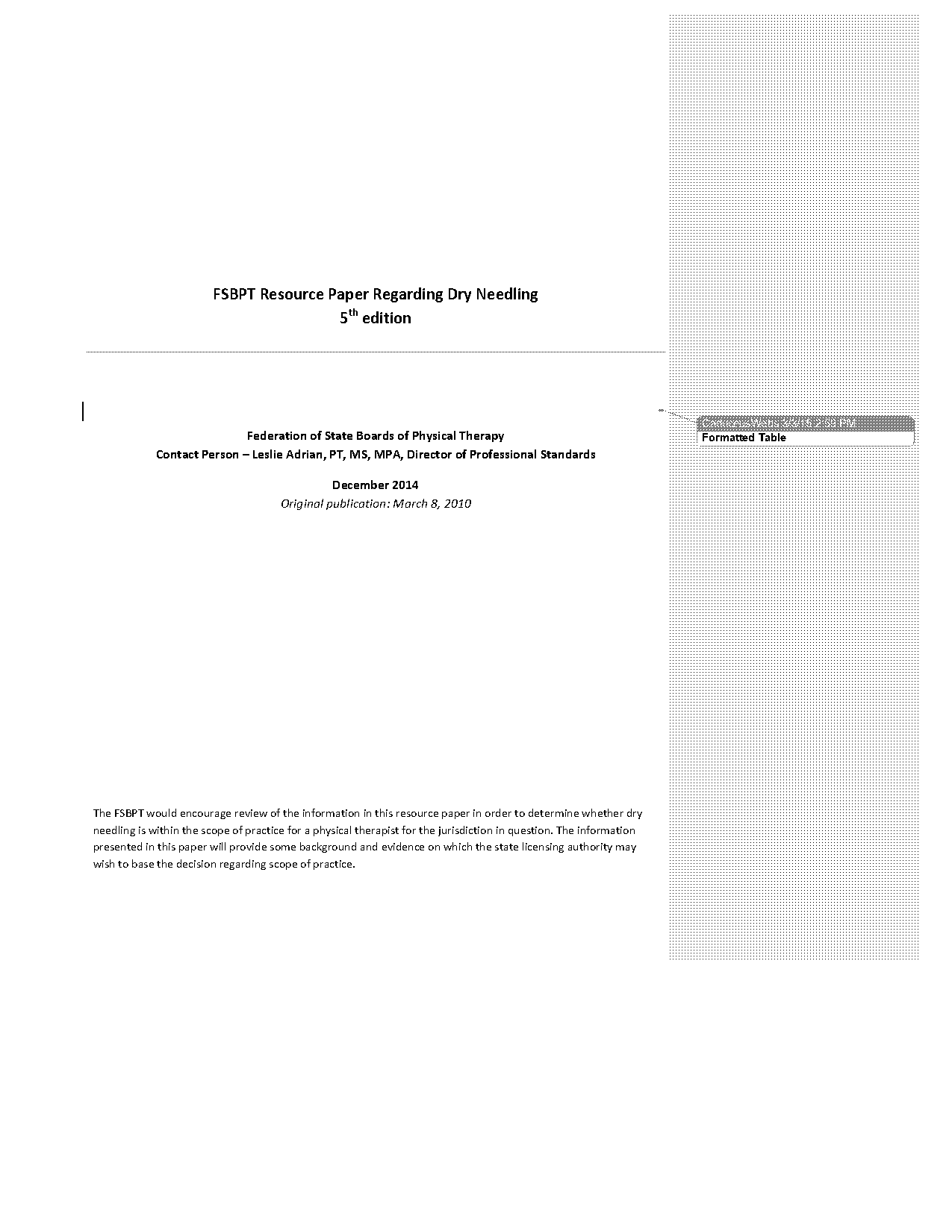 skin puncture physical therapy practice act