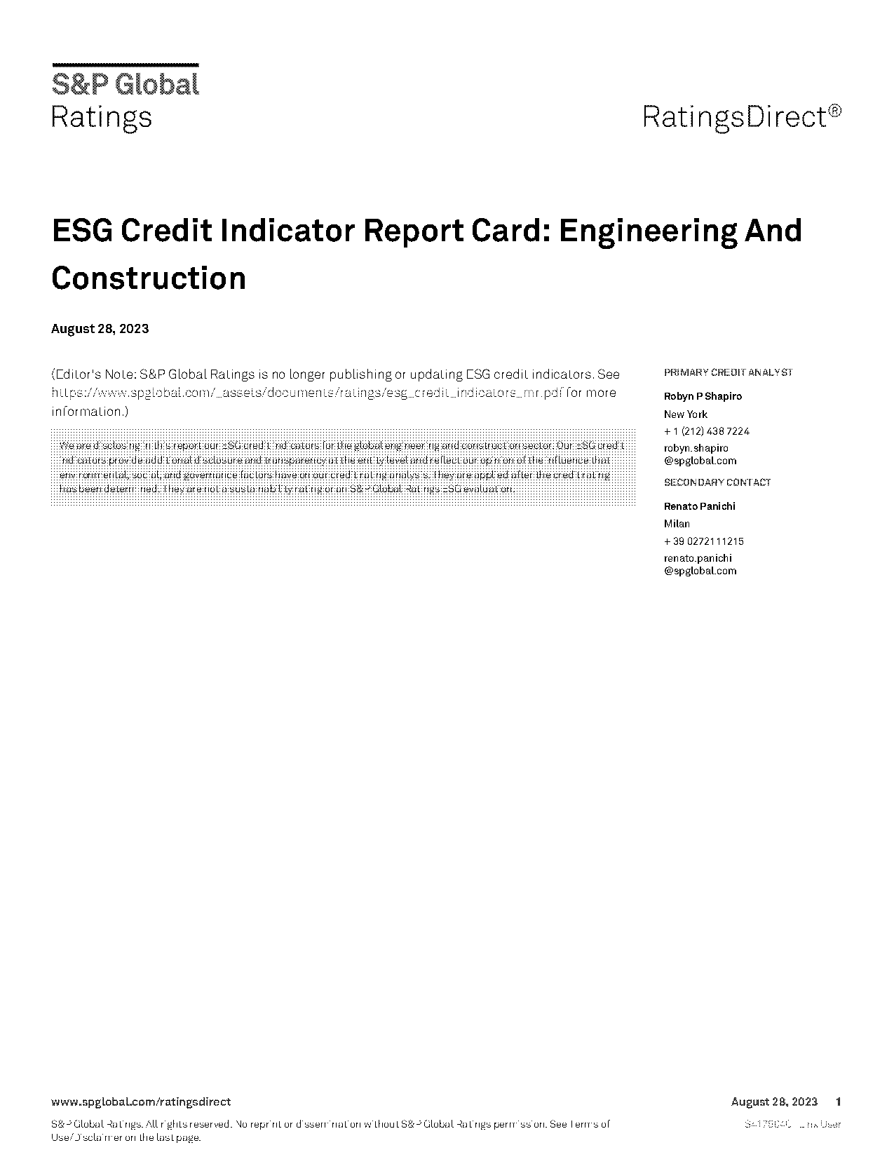 construction industry credit reports