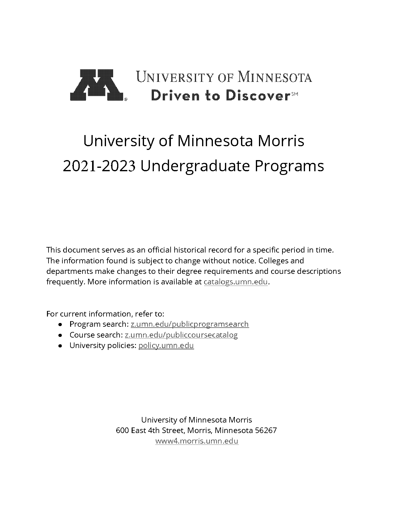 computer science admin requirements university of mn